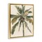 Stupell Industries Palm Tree on Beige Framed Floater Canvas Wall Art Design by Ethan Harper
